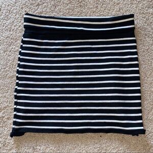 Akira Fold Over Striped Skirt